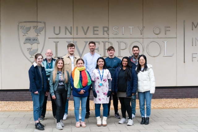 2022 group photo. Left to right: Emily, Andy, Katie, George, Edyta, Tom, Mazrina, Cameron, Sherrin, Dom and Peiyao.